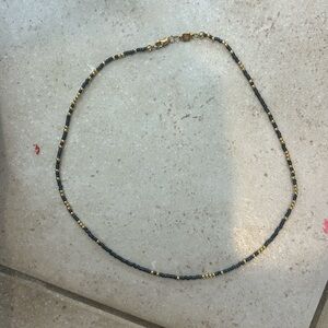 Navy e newton necklace